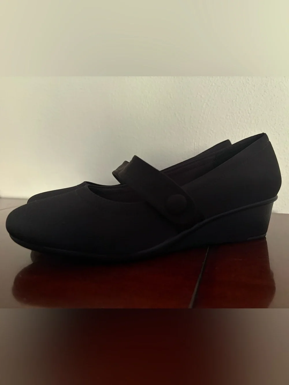 Cliff’s Women’s Brightly Wide Mary Jane Wedge 7M Corporate Boho Minimalist
